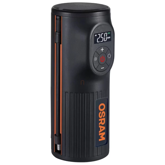 Osram Tyreinflate 2000, kompakt újratölthető akkumulátoros gumiabroncs kompresszor digitális kijelzővel