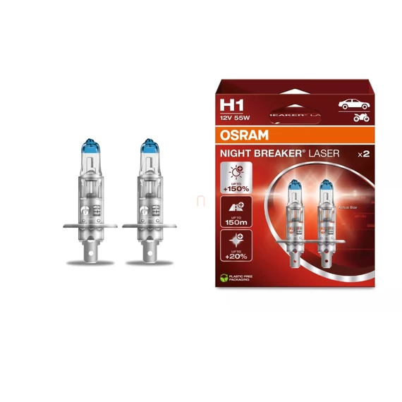 Osram Night Breaker Laser H1 halogén fényszórólámpa