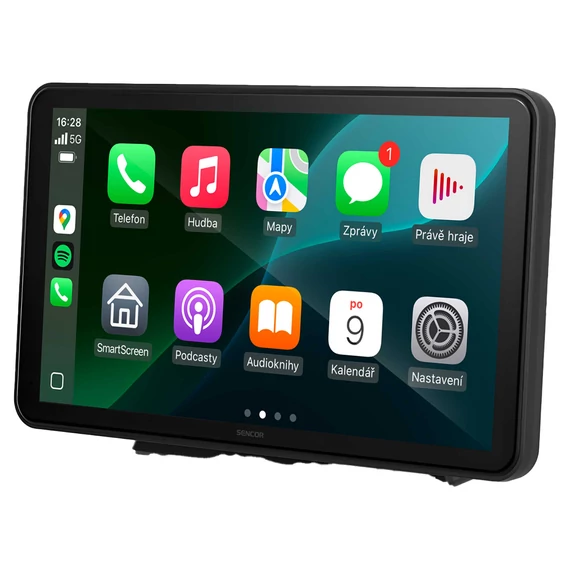 Sencor SCT M760BWT CarPlay és Android Auto kijelző