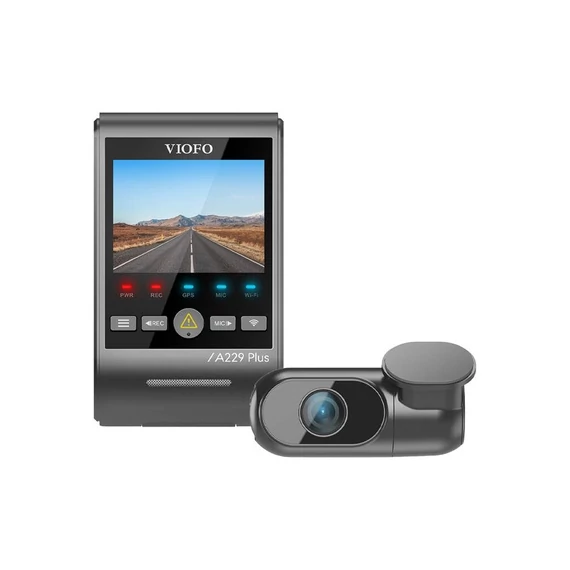 VIOFO A229 PLUS 2CH 2K + 2K WiFi, GPS videófelvevő