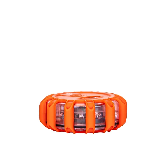 M-Tech IL03 Figyelmeztető lámpa 12+3 LED 3xAAA Borostyán