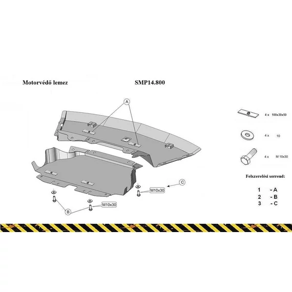 TAS14.800 - Motorvédő lemez (4729T)